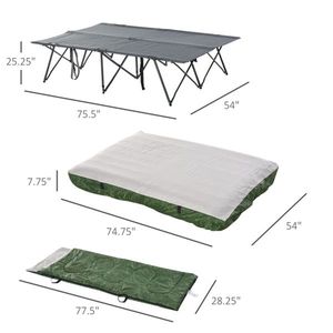 Foldable Camping Tent and Folding Camping Bed Convenient Outdoor Furniture for Campers - Product Image 4