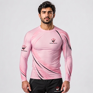 <b>Mens</b> Quick Dry Rash Guard Lightweight <b>Compression</b> Top With Breathable Fabric <b>For</b> Outdoor Water And Fitness Training - Product Image 1