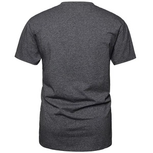 Camiseta de algodón de punto transpirable para hombre, cuello redondo, manga corta, color liso, estilo oversize, 220g, acabado lavado - Product Image 2