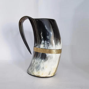 Super calidad cuerno de búfalo taza grande artesanía pulida taza de cuerno vikingo producto de ágata de alta calidad restaurante bebiendo por FWE - Product Image 3