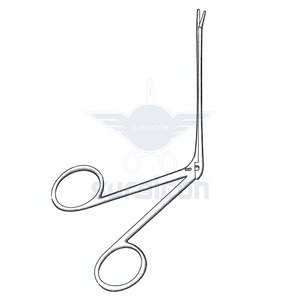   Pinzas para pólipos de oído, longitud del eje 8.5 cm (3-1/2 pulgadas), diámetro 3 mm, acero inoxidable, instrumento quirúrgico ORL para oído - Product Image 2
