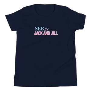 Camiseta Azul Marino de Manga Corta para Jóvenes, Suave, Cómoda, Informal, para Uso Diario, Ligera, a la Moda para Niños y Niñas - Product Image 1
