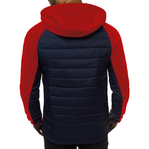 Hot Sale Custom Printed <b>Men's</b> Winter Puffer <b>Jacket</b> <b>Canvas</b> Fabric Stand Collar Male Padded Bubble Warm OEM - Product Image 6