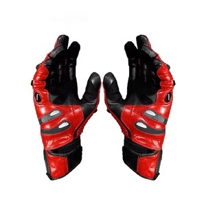 Customizable Leather Waterproof Non-Slip Breathable Motorbike Motocross <b>Gloves</b> Full Finger <b>Touch</b> Screen Hook Loop Closure Unisex - Product Image 2