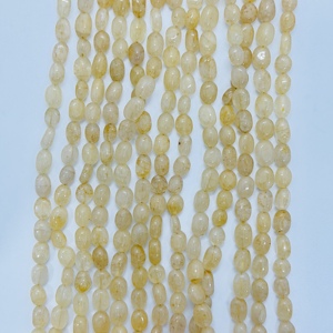 Cuentas de Aventurina Amarilla Natural, Forma Ovalada, Lisas, para Joyería, 16 Pulgadas, Venta al Por Mayor - Product Image 4