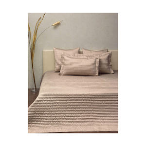 Único personalizado medio blanco bordado King Bed Spread Material de algodón suave perfecto para casas de lujo con espacios de vida modernos - Product Image 5