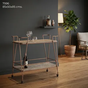 Modern Marble <b>Bar</b> Cart with Gold Metal Frame Two Tier Rolling Wine <b>Trolley</b> Home <b>Bar</b> Furniture - Product Image 6