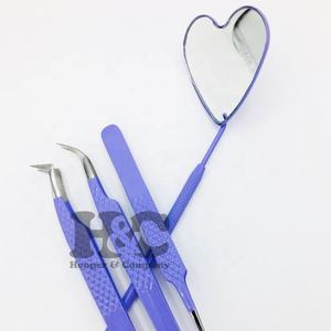 Pince à épiler pour extension de cils Volume incurvé Ensemble de pinces à cils LOGO VISON Logo en acier inoxydable Pince à épiler droite - Product Image 6