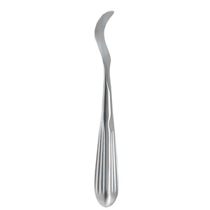 Elevador periostal Crego 8 con mango totalmente curvado, hoja de 7 mm, acero inoxidable alemán de primera calidad, instrumento quirúrgico manual, CE - Product Image 4