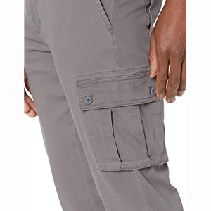Pantalon cargo décontracté pour homme, coupe droite, en coton doux et résistant, imperméable et respirant, avec de nombreux poches, idéal pour le travail et les voyages - Product Image 2