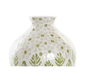 Elegant Shell Inlaid Vase Handmade Decorative Accent - Product Image 2