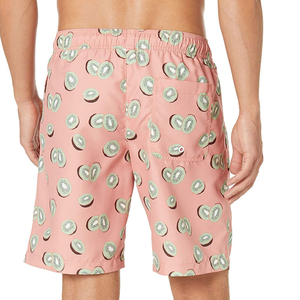 Shorts de plage pour hommes personnalisés, imprimé kiwi, shorts de bain à séchage rapide, shorts de plage d'été, OEM ODM, marque privée - Product Image 4