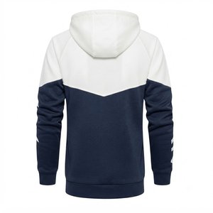 Custom Logo Men's <b>Hooded</b> Tracksuit Set <b>Zip</b>-Up Sweatshirts And Sweatpants Casual Autumn Wear Breathable Knitted Polyester Cotton - Product Image 4