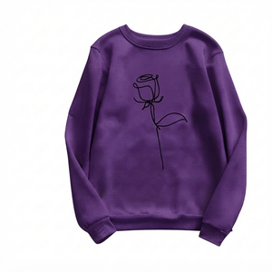 Sudadera de Moda para Mujer, Transpirable, Estilo Urbano, para Invierno, Corte Regular, Diseño Liso, 100% Algodón Ecológico - Product Image 4