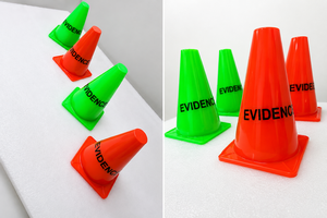 Conos de Entrenamiento de PE Verde Brillante con Número, Discos Marcadores de Fútbol para Ejercicios de Agilidad, Fútbol y Baloncesto - Product Image 1
