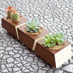 Pot de fleurs en bois durable, pot de jardin en bois naturel pour balcon, fabricant et fournisseur en gros de pots de fleurs en bois - Product Image 4