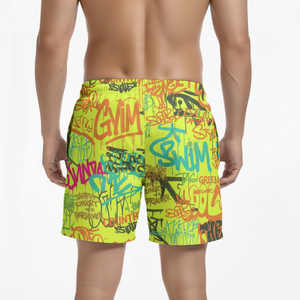 Polyester Custom Pattern <b>Men's</b> Surf Board Short Swim <b>Trunk</b> With Custom Logo Swimsuit <b>Men</b> Casual Beachwear - Product Image 6
