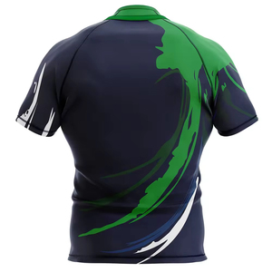 Maillot de rugby de haute qualité en sublimation, logo personnalisé, tissu respirant, grandes tailles, vêtements de sport pour hommes, uniforme d'équipe, fournisseur en gros - Product Image 3