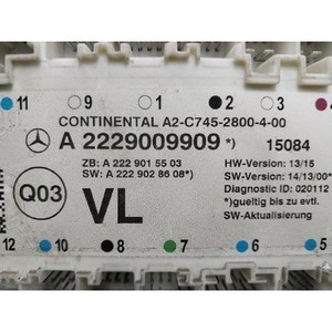 ECUs et modules informatiques d'occasion de classe S A2229009909 - Product Image 5