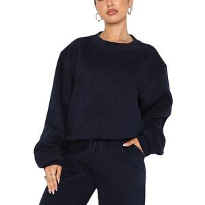 380g Survêtements vierges surdimensionnés de luxe lourds survêtements survêtements personnalisés 2 pièces survêtements pour femmes 2026 - Product Image 5