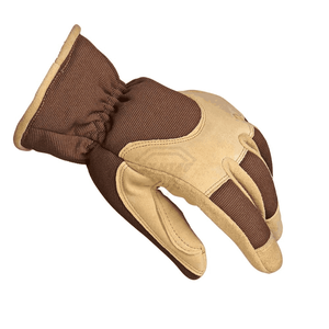 ถุงมือหนังสำหรับงานหนัก ยาวถึงข้อมือ ระบายอากาศได้ดี ซับในผ้าฝ้าย แบบเรียบง่าย สำหรับกิจกรรมกลางแจ้ง ฤดูใบไม้ผลิ ฤดูใบไม้ร่วง ถุงมือป้องกันเพื่อความปลอดภัยสำหรับทำสวน รับผลิตแบบ OEM - Product Image 1