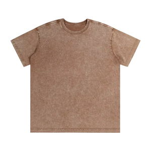 T-shirts personnalisés unisexes de haute qualité 100% coton, mode été, t-shirts personnalisés pour hommes, vente en gros de t-shirts unis pour hommes - Product Image 1