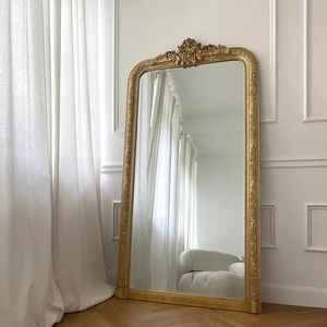 Miroir sur pied classique en teck massif fait main, pleine longueur, luxe, pour chambre à coucher, salon, décoration intérieure - Product Image 3