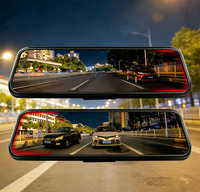 Caméra embarquée miroir OEM 60 FPS 8,8 pouces avec connectivité smartphone, Wi-Fi et détection IA, enregistreur multimédia en streaming