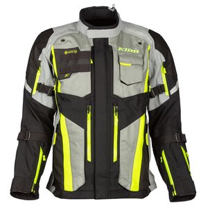 เสื้อแจ็คเก็ต Badlands Pro สำหรับผู้ชาย เสื้อแจ็คเก็ตมอเตอร์ไซค์กันน้ำ แขนยาว สีเทา ดำ เหลืองนีออน ทุกฤดู ผลิตจากโพลีเอสเตอร์/ไนลอน น้ำหนัก 220 กรัม - Product Image 1