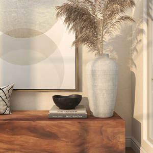 Miroir mural à cadre en rotin tissé enroulé Accessoire de chambre décoratif unique - Product Image 6