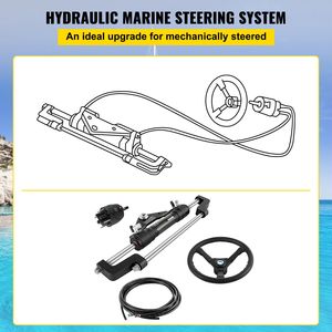 Kit di Sterzo Idraulico per Imbarcazioni da 300HP con Pompa, Cilindro, Volante, Tubo da 18 Piedi e Kit Guarnizioni - Parti e Accessori - Product Image 3