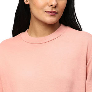 OEM Service Wholesale Winter/Autumn Knitted Front Customized Women Sweatshirts Best Selling Breathable Sustainable Full Sleeve - Product Image 5