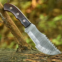 Cuchillo de Supervivencia Personalizado DIY con Hoja de Acero de Damasco, para Campismo y Camioneros, Soporte OEM, Herramienta Multifuncional para Exteriores