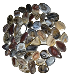 Piedra Preciosa de Ágata Natural de Botsuana de Alta Calidad, Cabujón de Forma Mixta de 20-45 mm, 8-12 g, Certificada por Terceros, KHUSHI GEMS STONE Jewelry - Product Image 4