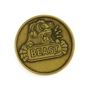 Pièces de jeu commémoratives personnalisées en zinc plaqué or, imitation antique, pour défi et souvenir - Product Image 5