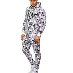 Nouvel Arrivage Ensemble Survêtement Homme Haut de Gamme Personnalisable avec Logo OEM ODM – Sweat à Capuche Zippé et Pantalon de Survêtement – Vente en Gros - Product Image 4