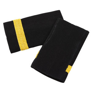 Épaulettes professionnelles à rayures dorées, insignes d'uniforme DIY pour pilotes et personnel de l'aviation, décoration de vêtements personnalisée - Product Image 2