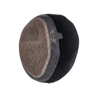 Perruque Taz Hair de haute qualité en cheveux Remy indiens, ondulée, pour hommes, avec base monofilament douce, système de toupet fabriqué au Bangladesh, ondulations profondes et lâches - Product Image 3