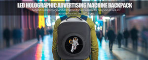 Sac à dos LED Missyou 3DHologramFan 16,1 pouces, 128 LED, Wi-Fi, contrôlé par application, pour publicité commerciale et affichage TV pour entreprises - Product Image 3