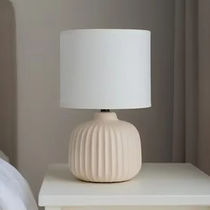 Minimalist Wooden Lamp Solid Wood <b>Table</b> Lamp for Modern Home Interior Lighting with Natural Finish Modern Interior Design - Product Image 1