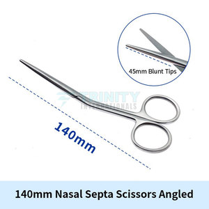 Ciseaux ORL médicaux modernes à surface polie pour une coupe nette, ciseaux ORL de taille pratique, en vente - Product Image 5