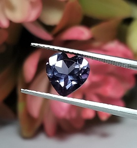 Alexandrite naturelle taille cœur, pierre précieuse lâche certifiée IGI, effet lumineux, haute qualité pour bijoux, bague, pendentif, vente en gros - Product Image 4