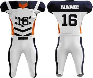 Vêtements de sport confortables, haute qualité, prix raisonnable, uniforme de football américain, nom et numéro d'équipe personnalisés, uniforme de football - Product Image 1