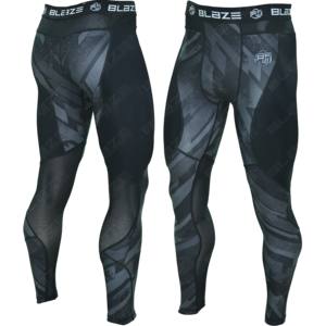 Leggings de sport pour hommes à taille haute personnalisés, coupe ajustée, séchage rapide, pour la course et la gym, service OEM - Product Image 1