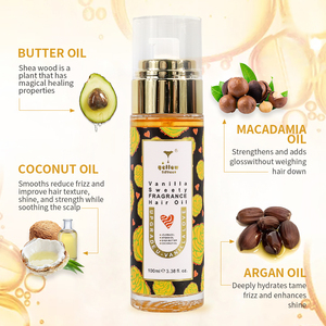 Aceite para el Cabello con Aroma a Vainilla, con Aceites Naturales, Fragancia a Vainilla, Cuidado del Cabello, Anti-Enredos, Aporta Suavidad y Brillo - Product Image 5