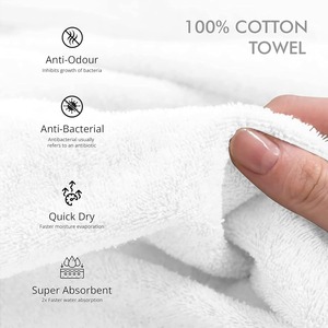 Toalla de Baño Blanca de Lujo 100% Algodón, 550 GSM, Premium, Gruesa, Suave y Afelpada, para Hotel, Spa, Resort y Uso Doméstico, en Oferta - Product Image 4
