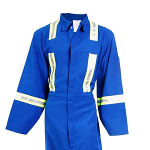 Overol de Trabajo de Seguridad Reflectante y Transpirable para Hombre, de Poliéster Azul, Mangas Largas, Múltiples Bolsillos, Detección de Agujas, Fusión sin Costuras - Product Image 5
