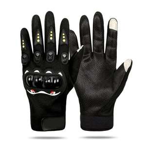 Gants de course AFFORD INTERNATIONAL en cuir véritable fabriqués au Pakistan, à doigts entiers, antidérapants, compatibles écran tactile, pour motocross, toutes tailles - Product Image 3