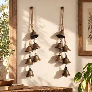 Campana de vaca rústica grande de bajo precio con acabado de latón, último diseño, campana de vaca de metal de alta calidad en venta, campanas de Navidad - Product Image 1