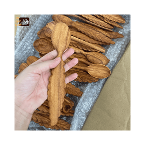 Lot de cuillères en bois biodégradables écologiques, personnalisables par gravure, couverts en bois antiadhésifs et sûrs, fournisseur d'ustensiles de cuisine - Product Image 5